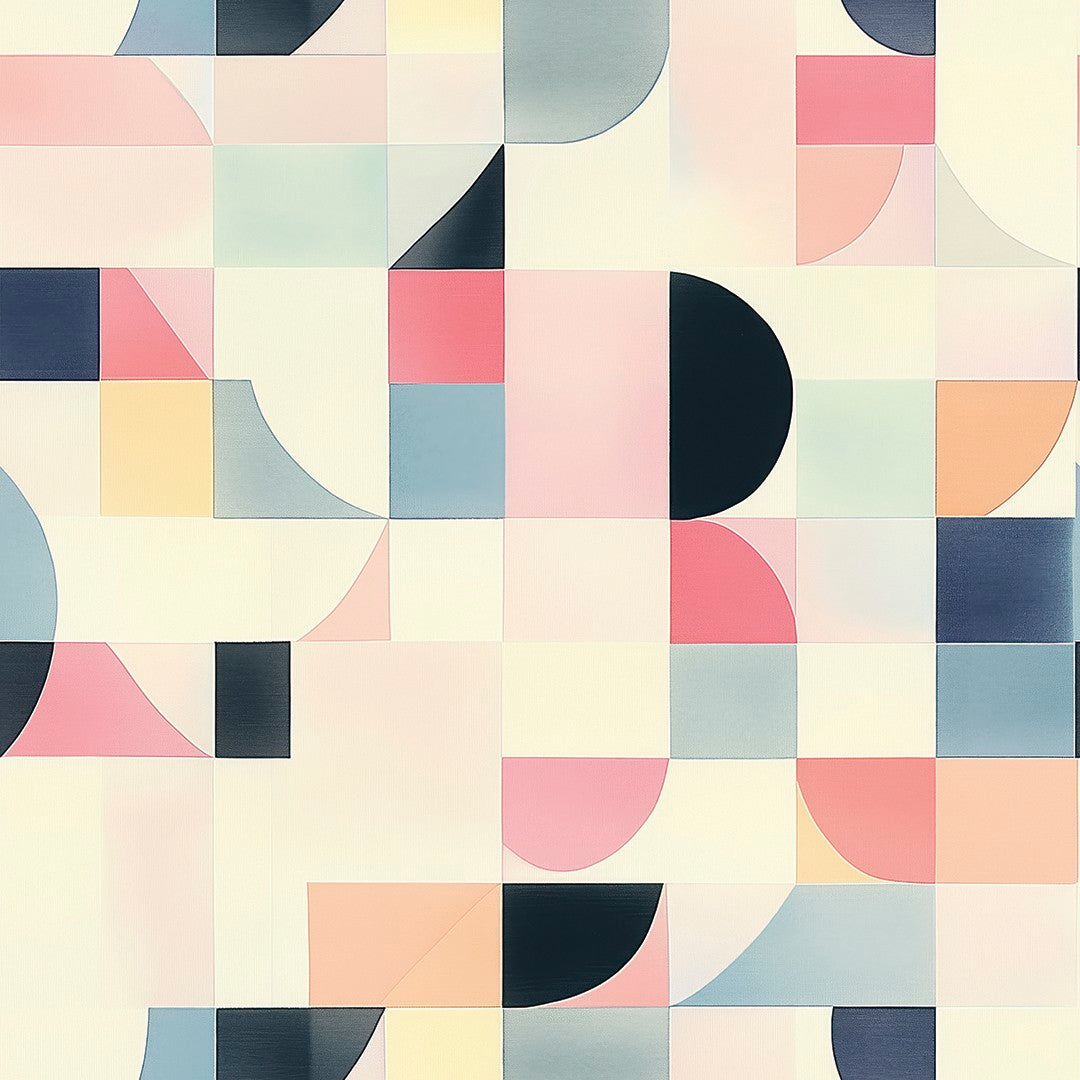 Soft Pastel Columns Geometric