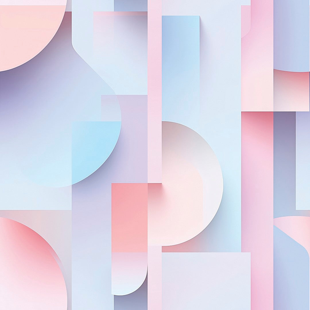 Pastel Layer Flow Geometric