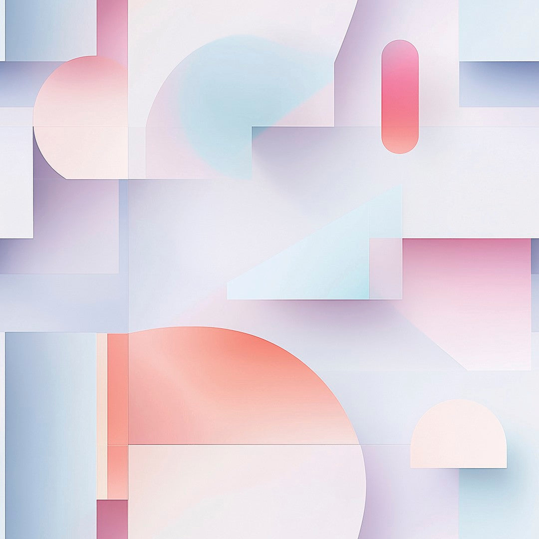 Pastel Pyramid Lines Geometric