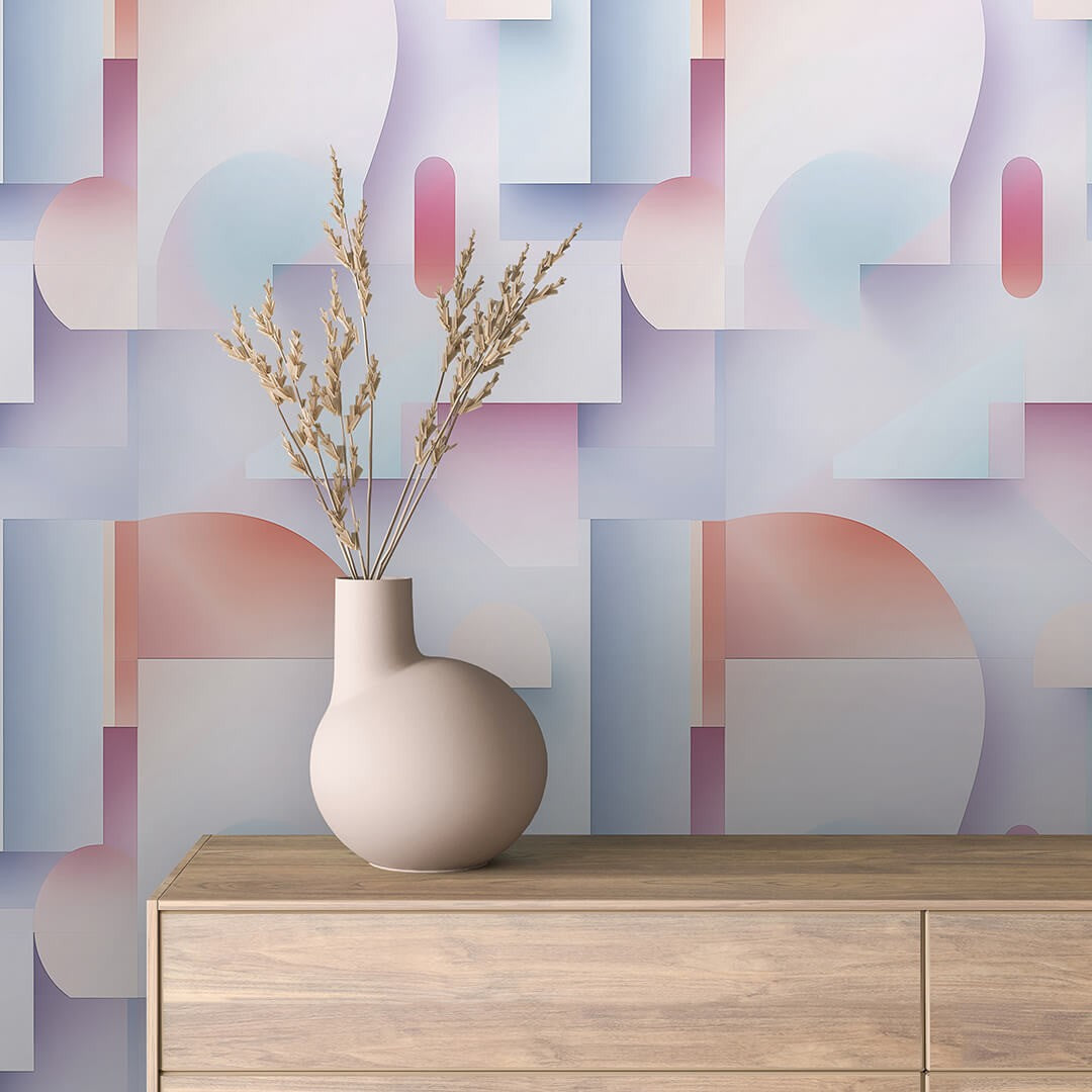 Pastel Pyramid Lines Geometric