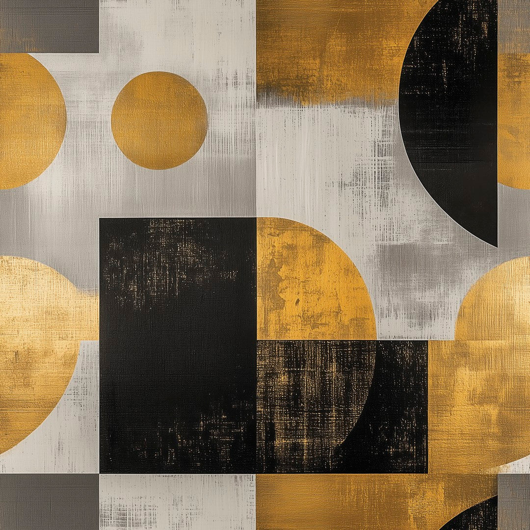 Retro Arch Gold Geometric