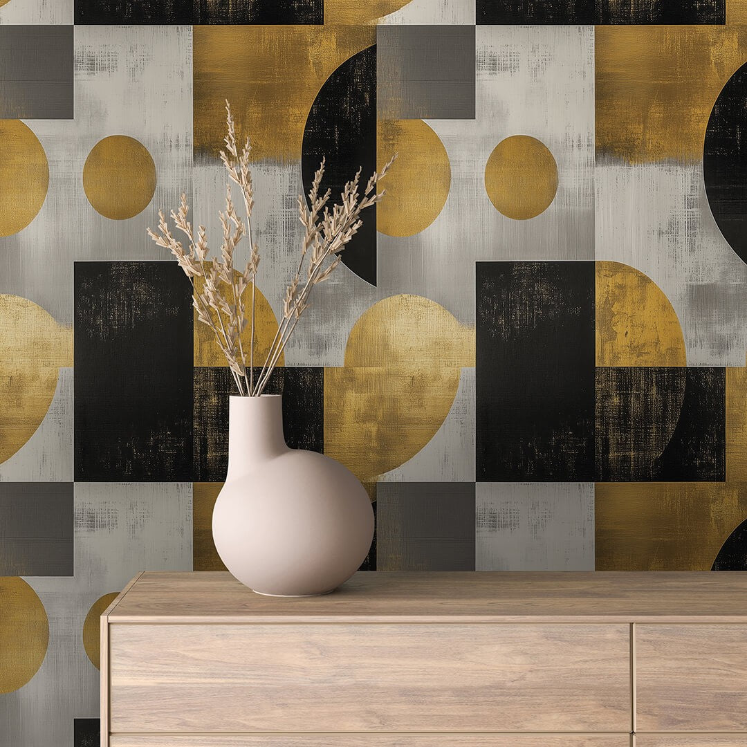 Retro Arch Gold Geometric