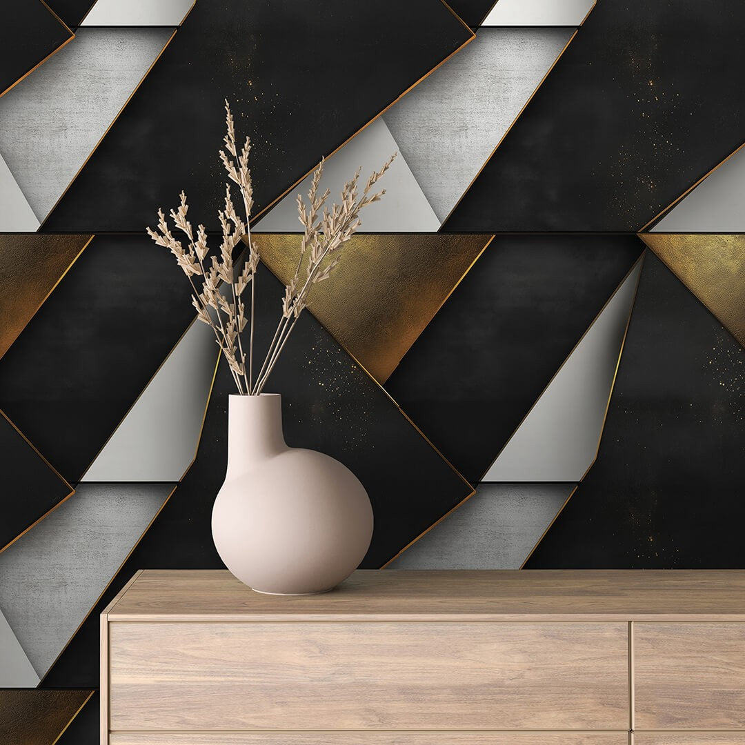 Gold Diamond Flow Geometric
