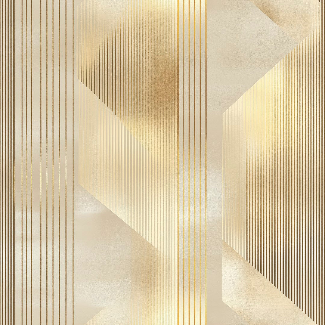 Champagne Line Structure Geometric
