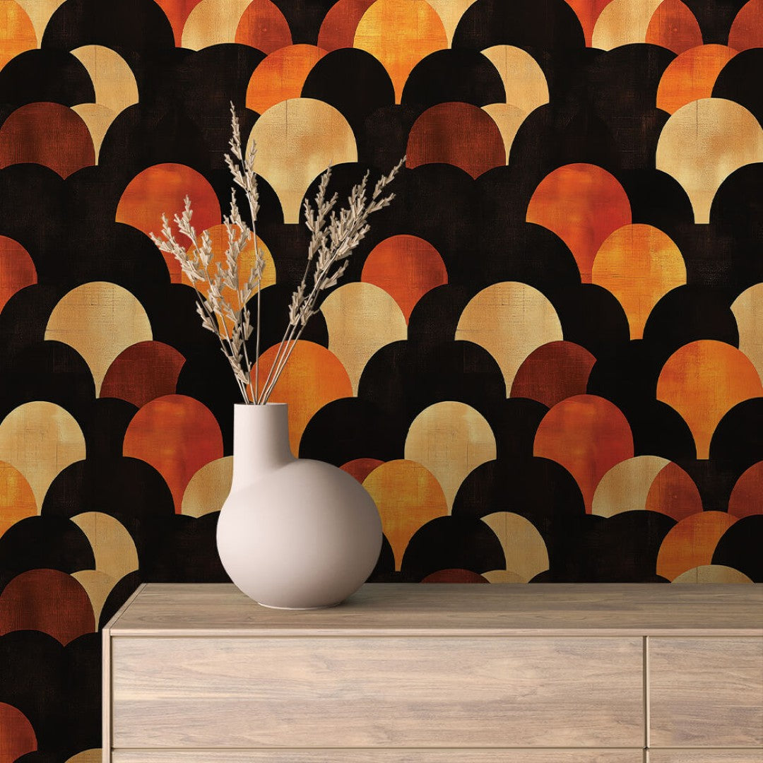 Retro Scale Pattern Geometric
