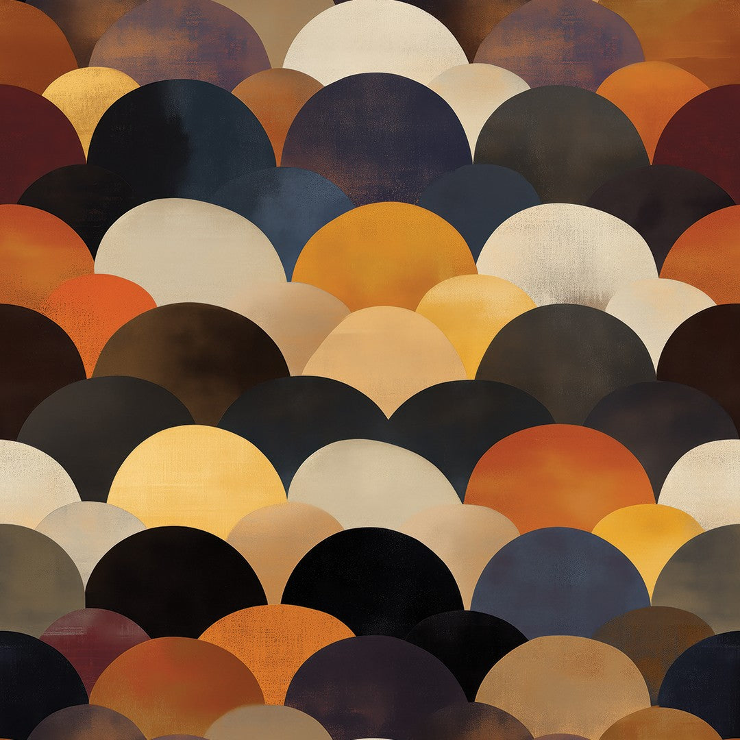 Vintage Shell Arc Geometric