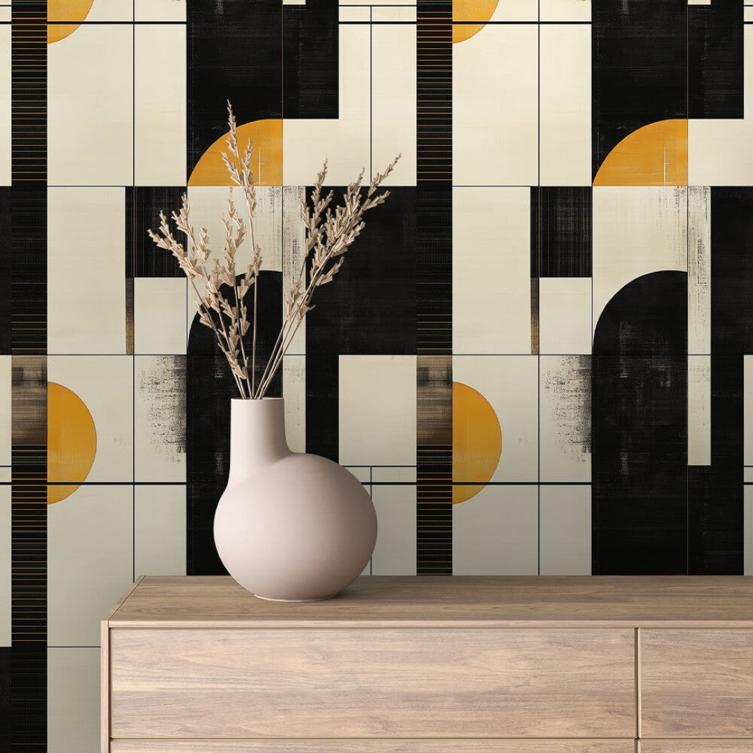 Gold Arch Pattern Geometric