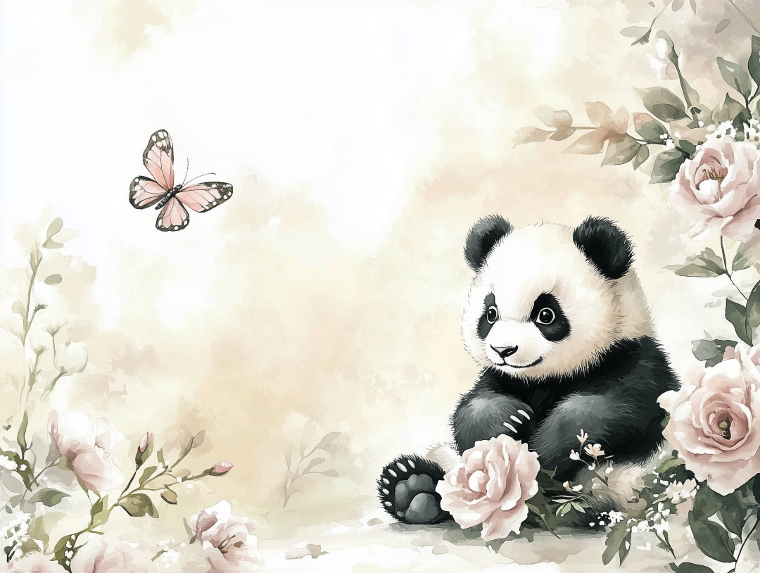 Panda u toploj dječijoj šumi
