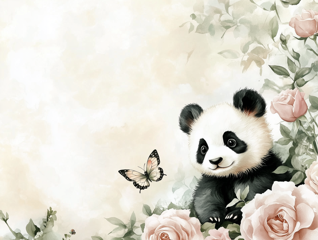 Panda u nježnom ambijentu