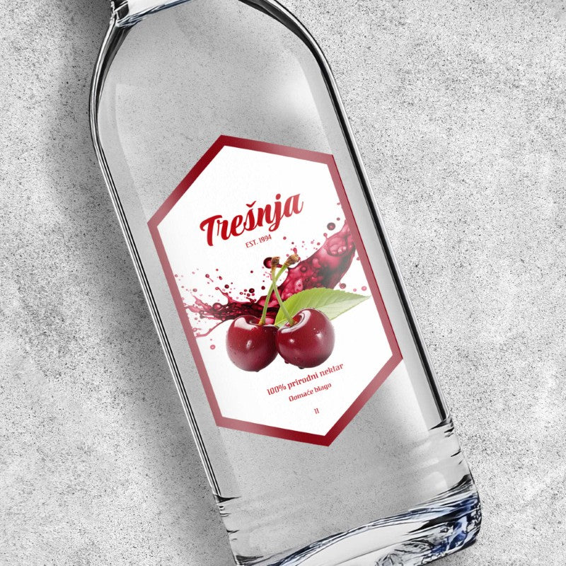 Naljepnica za sok od trešnje