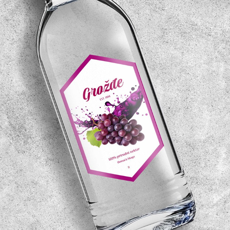Naljepnica za sok od grožđa