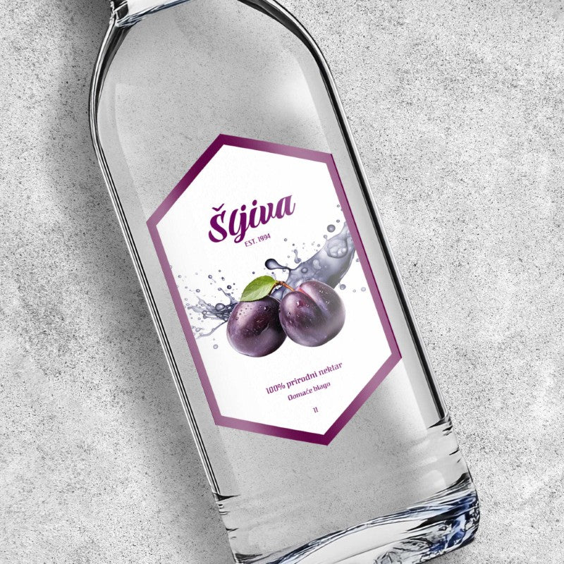 Naljepnica za sok od šljive