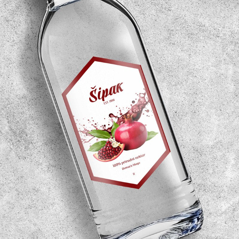 Naljepnica za sok od šipka