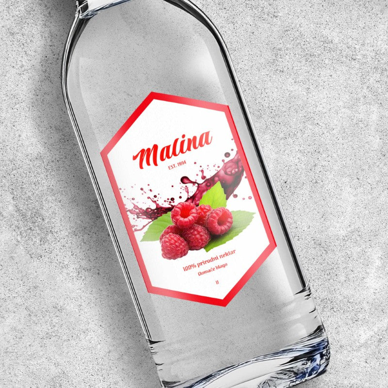 Naljepnica za sok od maline