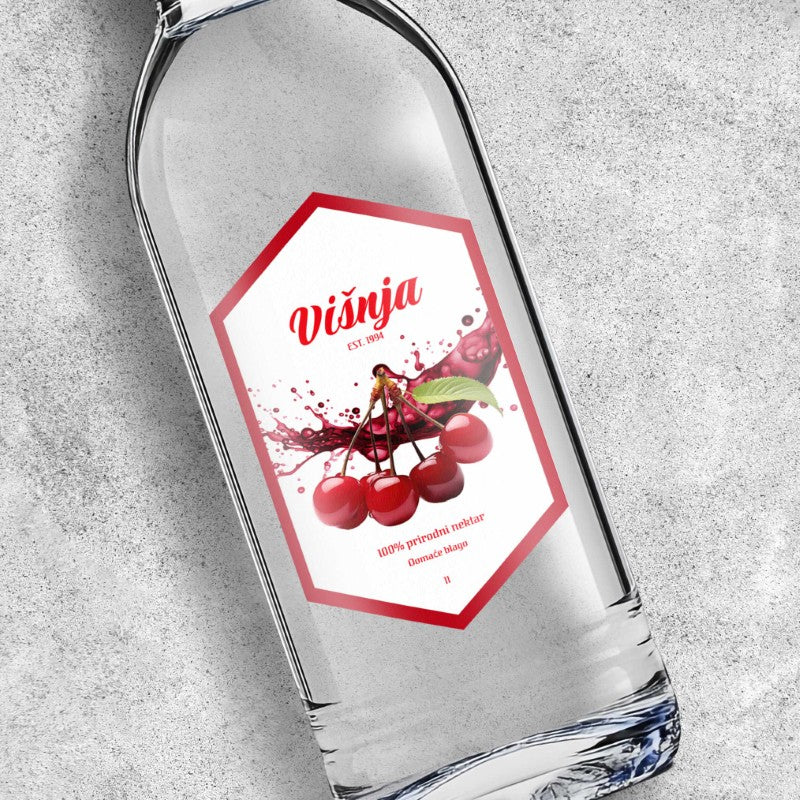 Naljepnica za sok od višnje