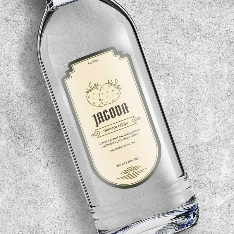 Naljepnica za liker od jagode