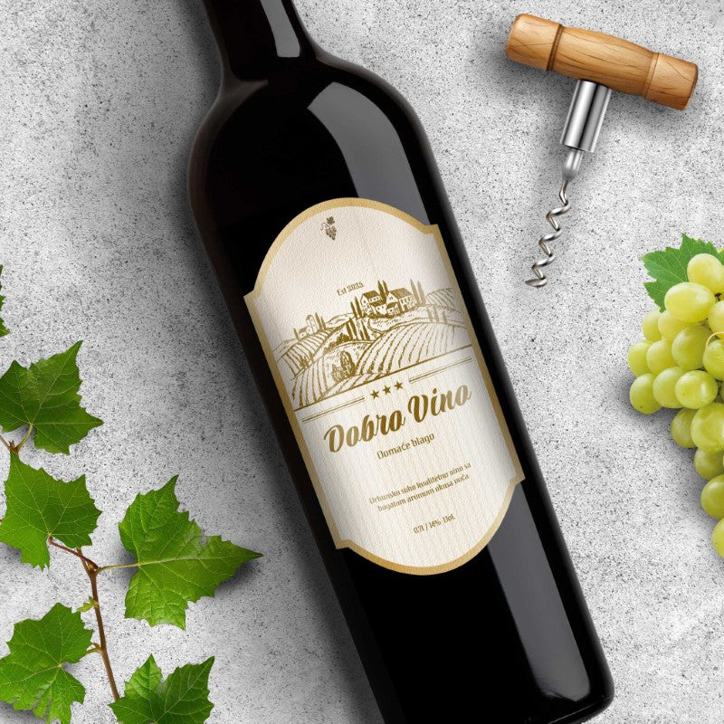 Naljepnica za vino Sunčani Vinogradi