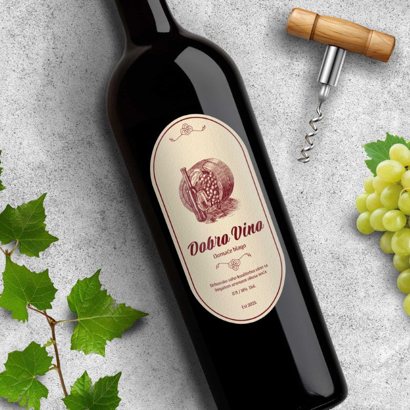 Naljepnica za vino Tajna Bačva