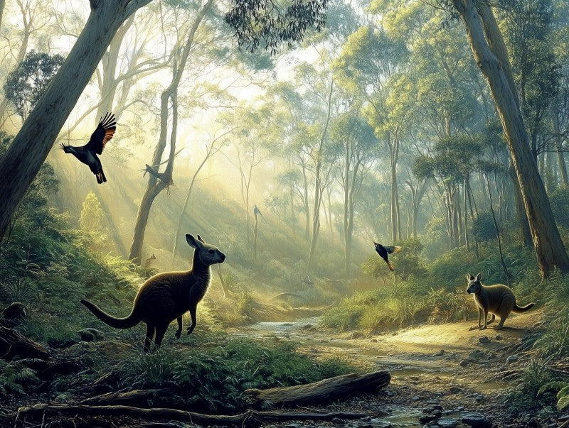 Forest Deer Landscape