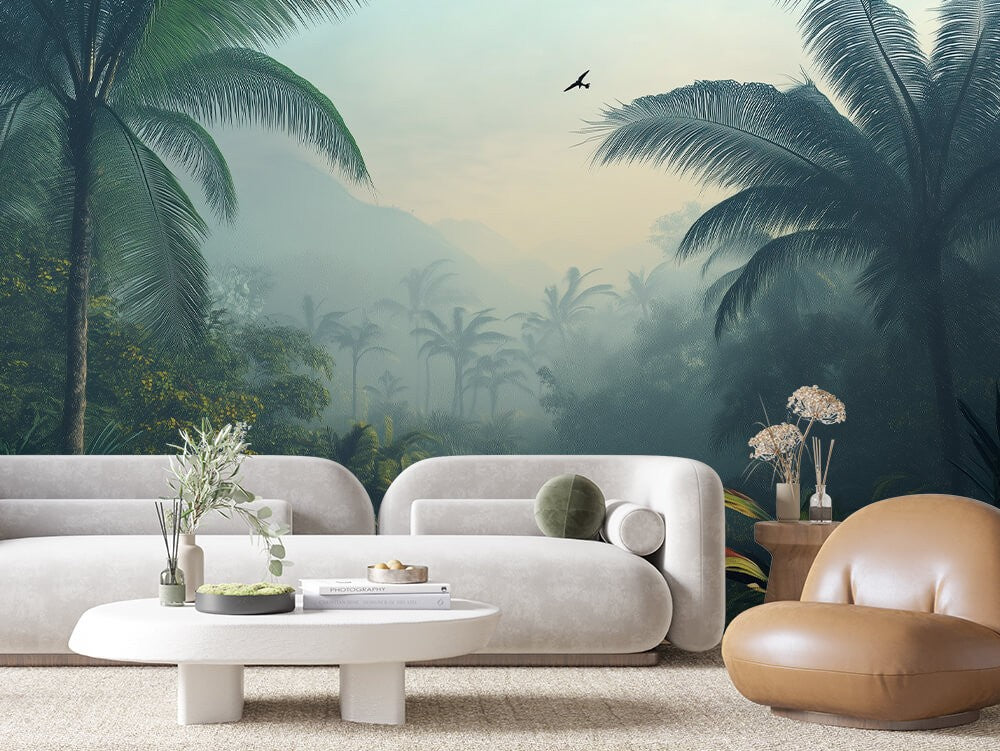 Misty Jungle Landscape