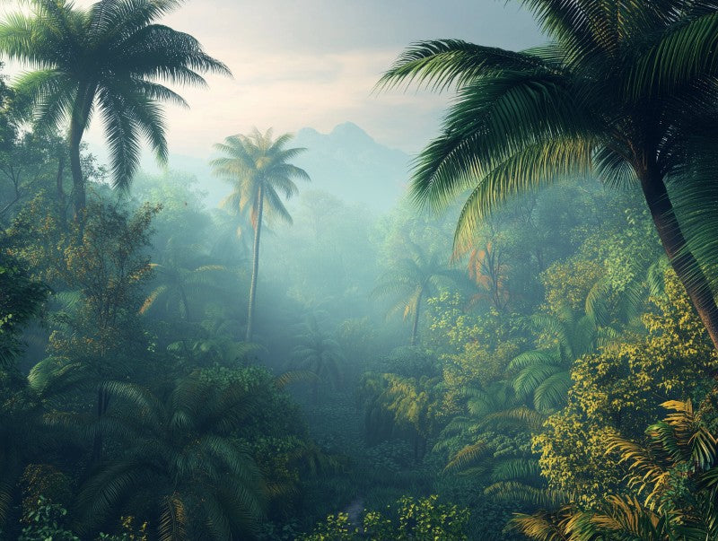 Deep Tropical Valley Landscape