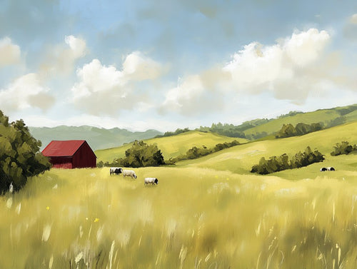 Alpine Flower Path Landscape