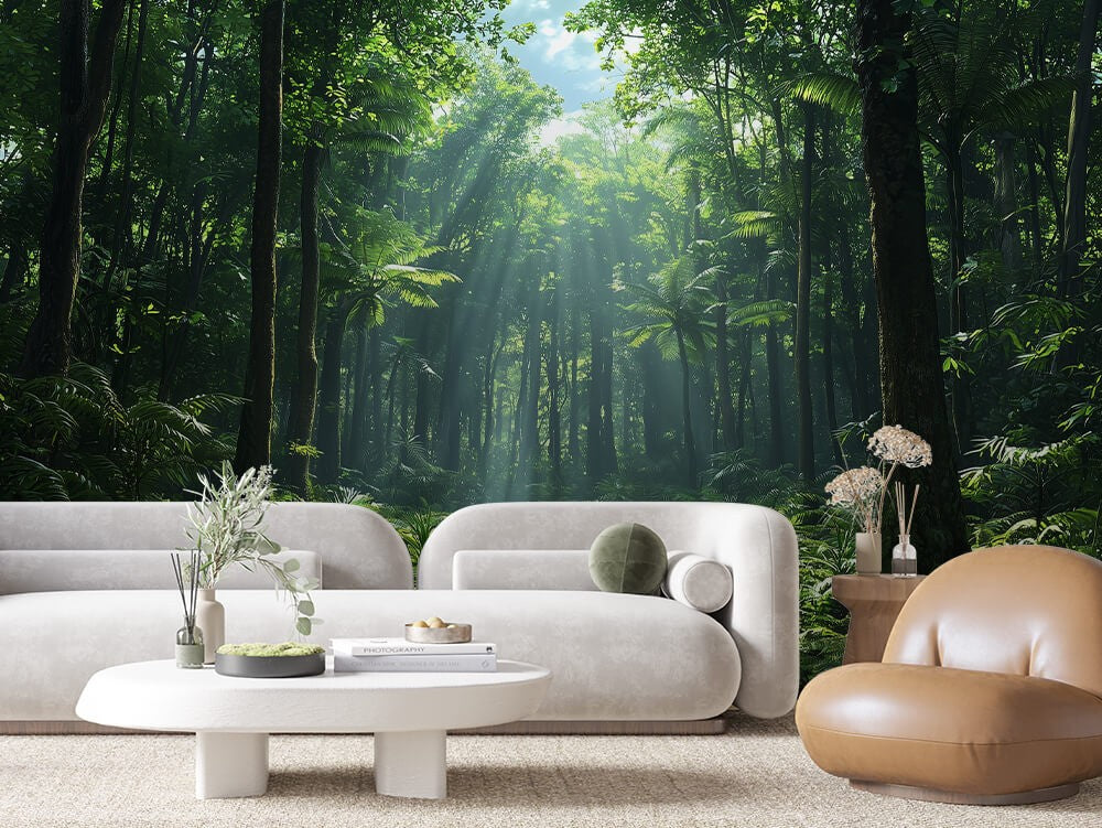 Deep Green Forest Landscape