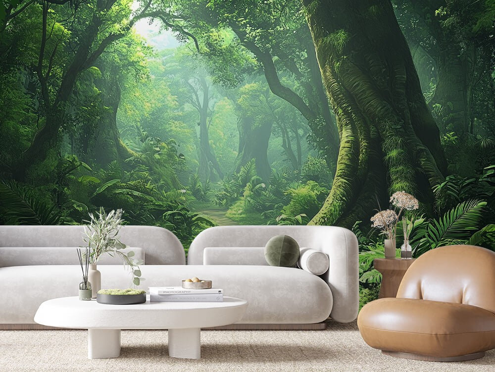 Forest Light Tunnel Landscape