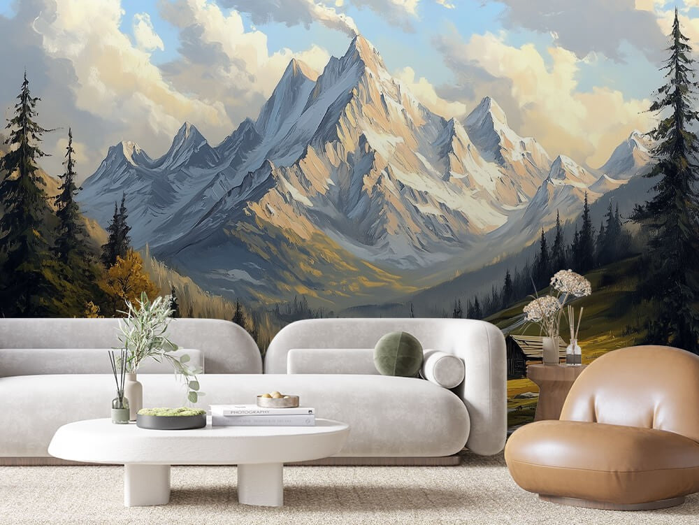 Alpine River Valley Landscape