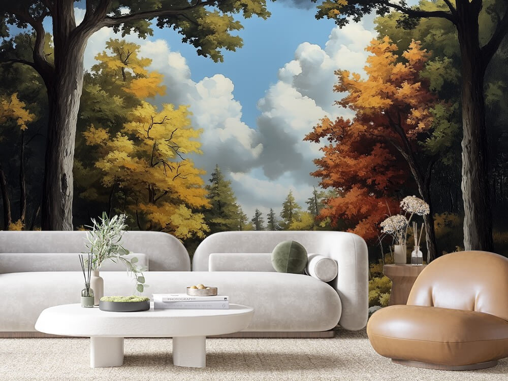 Golden Autumn Path Landscape