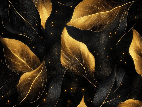 Luxury Gold Leaves Texture