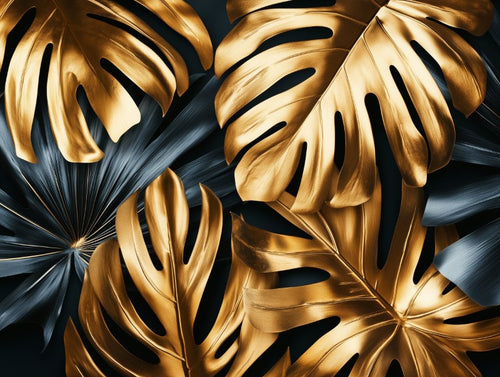 Exotic Gold Leaves Texture