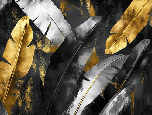 Marble Gold Leaves Mix