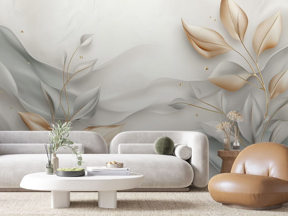 Soft Neutral Leaves Pattern