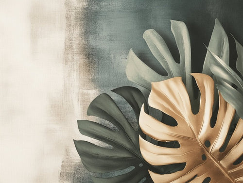 Muted Jungle Leaves Design