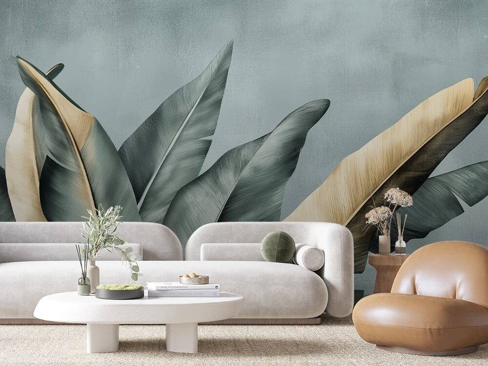 Natural Leaves Earth Tones