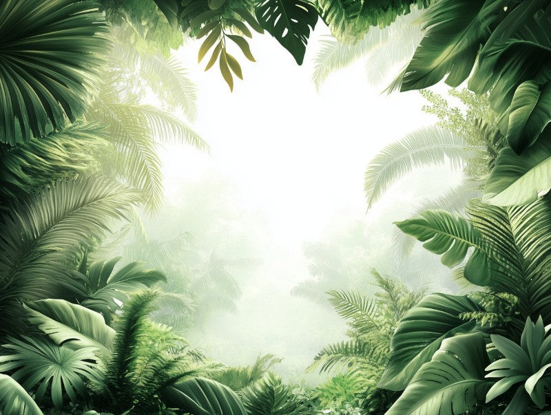 Jungle Light Leaves Scene