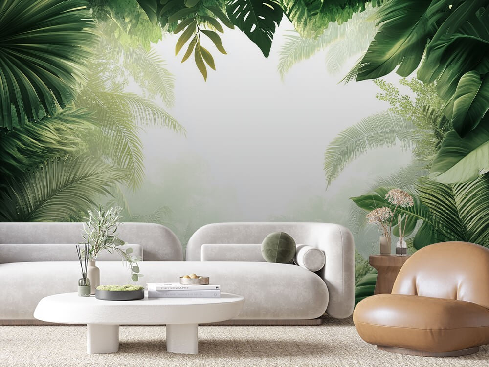 Jungle Light Leaves Scene