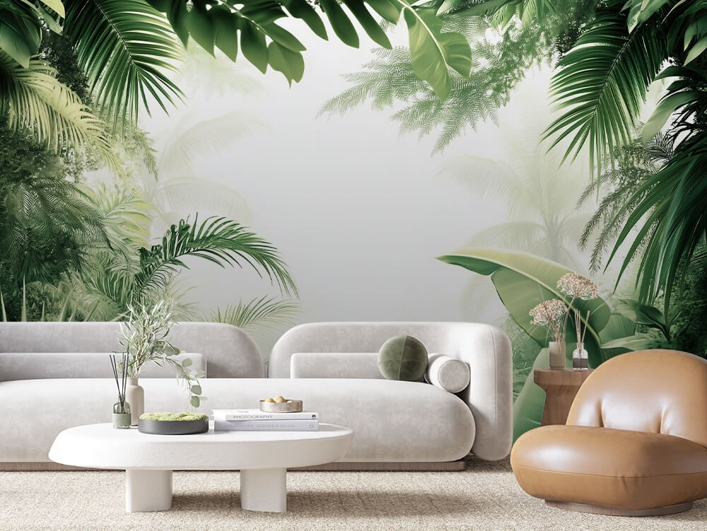 Bright Tropical Leaves Light