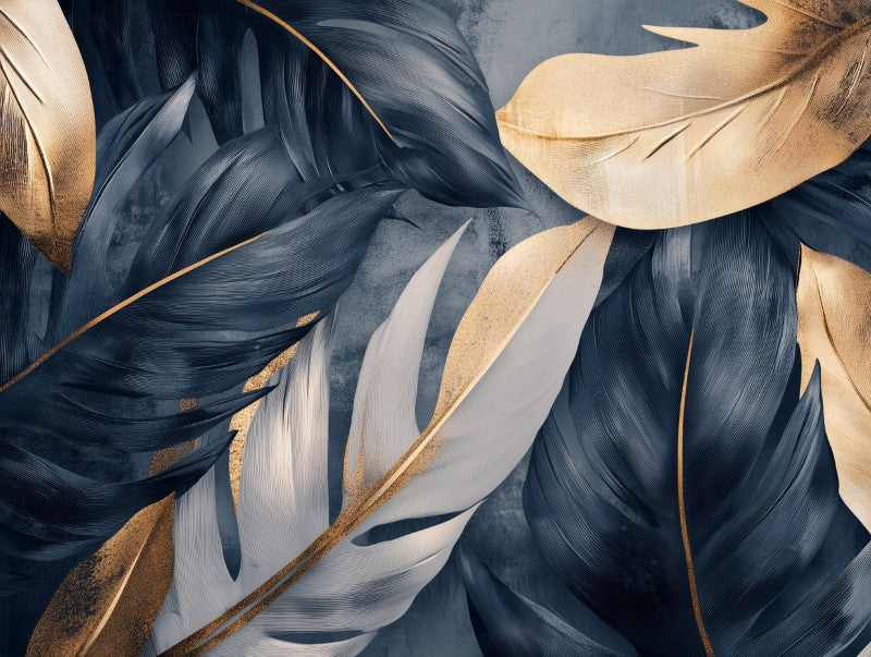 Botanical Leaves Beige Flow