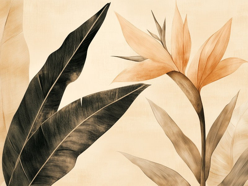 Minimal Beige Leaves Plant