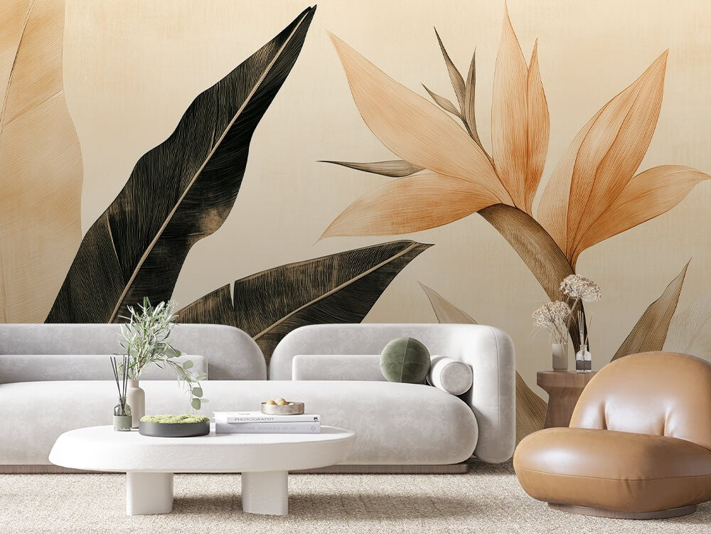 Minimal Beige Leaves Plant
