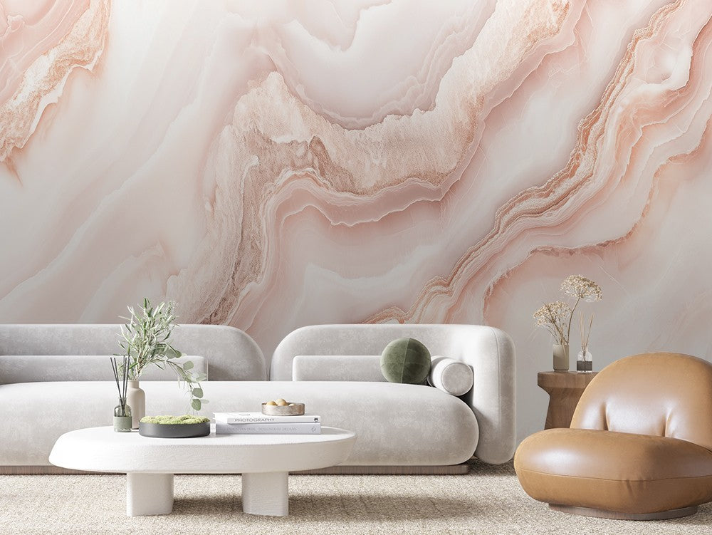 Soft Beige Marble Flow