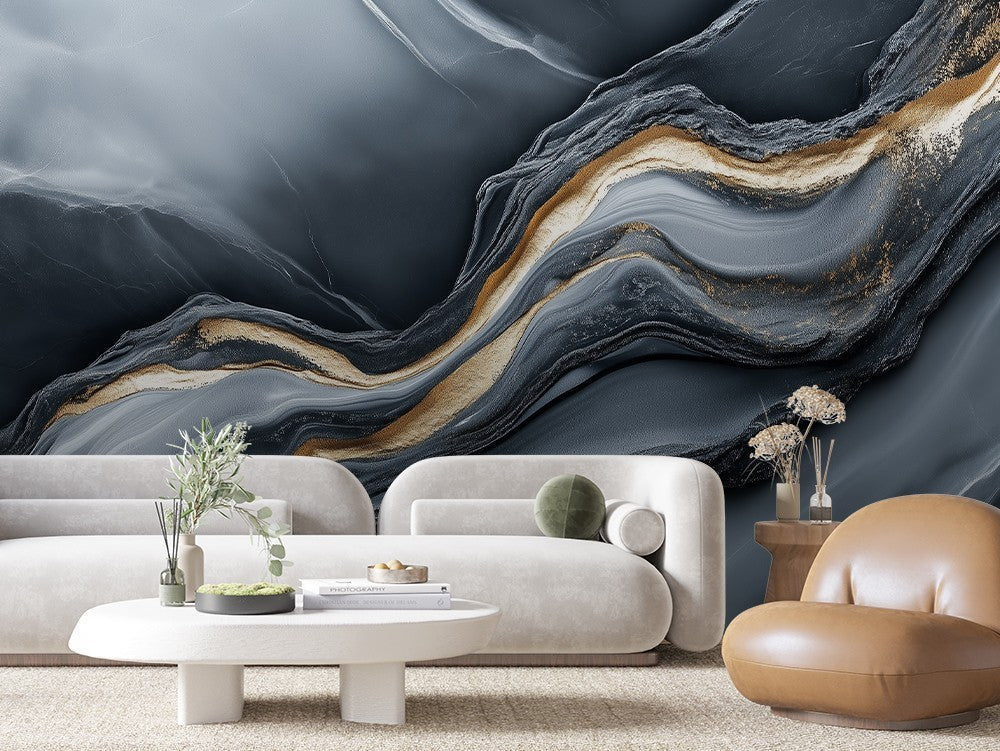 Smoky Grey Marble Wave