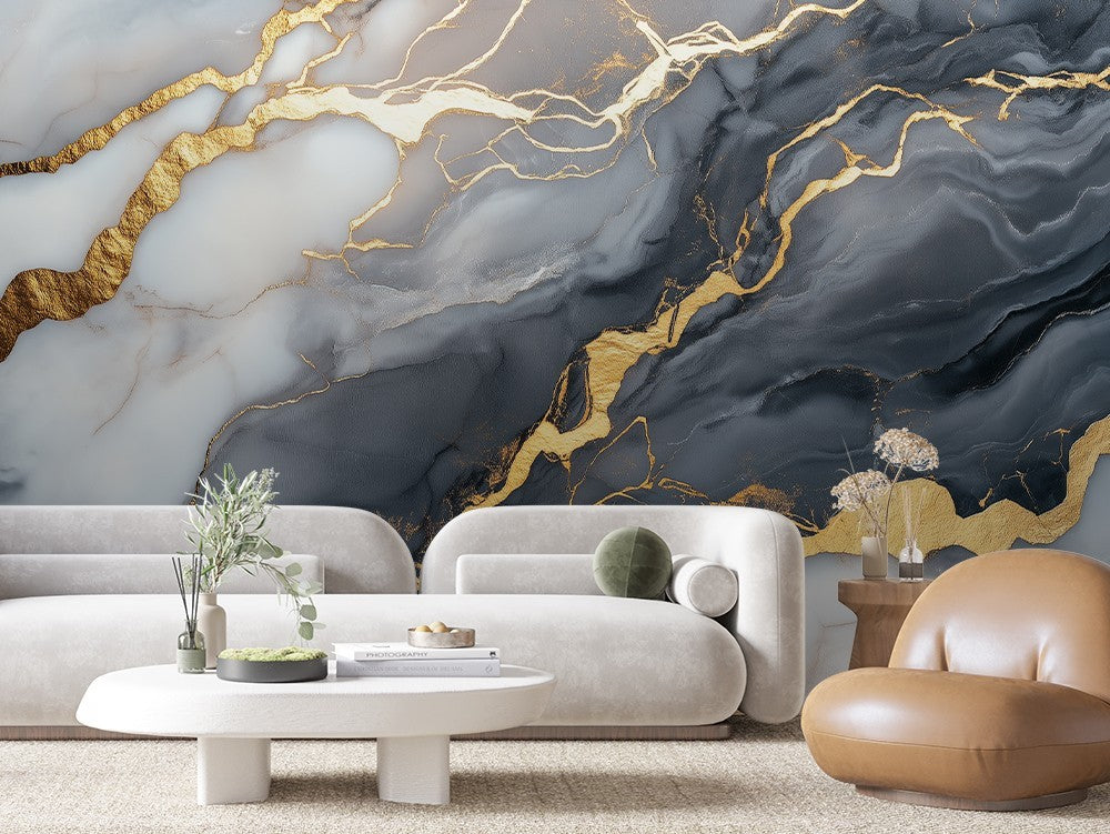 Luxury White Gold Marble
