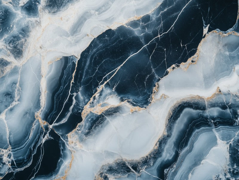 Blue Stone Marble Veins