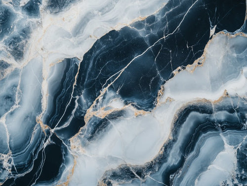 Blue Stone Marble Veins