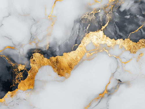 Black Gold Marble Impact