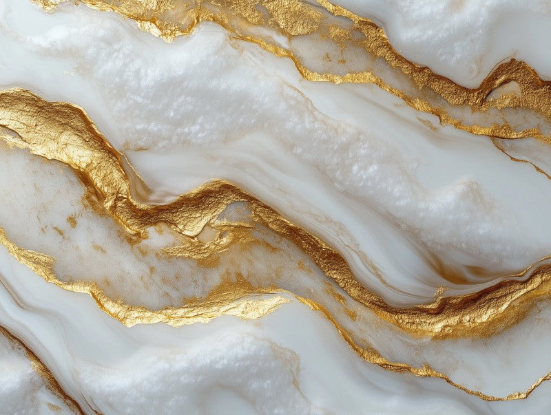 Classic White Gold Marble