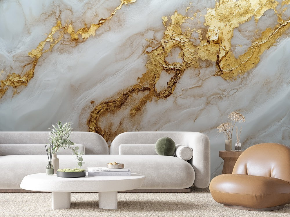 Rich Gold Marble Pattern